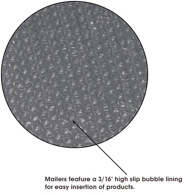 Quill Brand® 4 x 8 Bubble Lined Poly Mailer, 25/Case