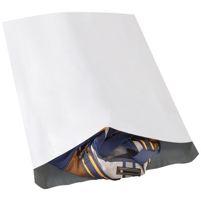 Partners Brand Expansion Poly Mailers, 26" x 28" x 5", White, 100/Case (EPM26285)