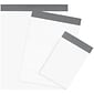 Partners Brand Expansion Poly Mailers, 15" x 20" x 4", White, 100/Case (EPM15204)