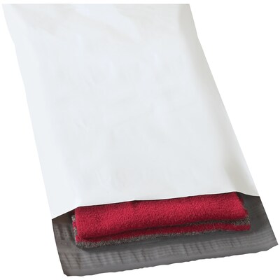 Returnable Poly Mailers, White, 12" x 15-1/2", 100/Case