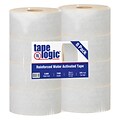 Tape Logic® #7200 Reinforced Water Activated Tape, 72mm x 375, White, 8/Case (T9067200W)