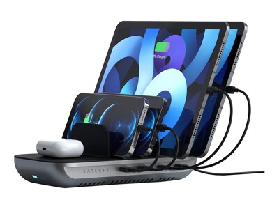 Satechi Dock5 USB Charging Station for Multiple Brands, Space Gray (ST-WCS5PM)