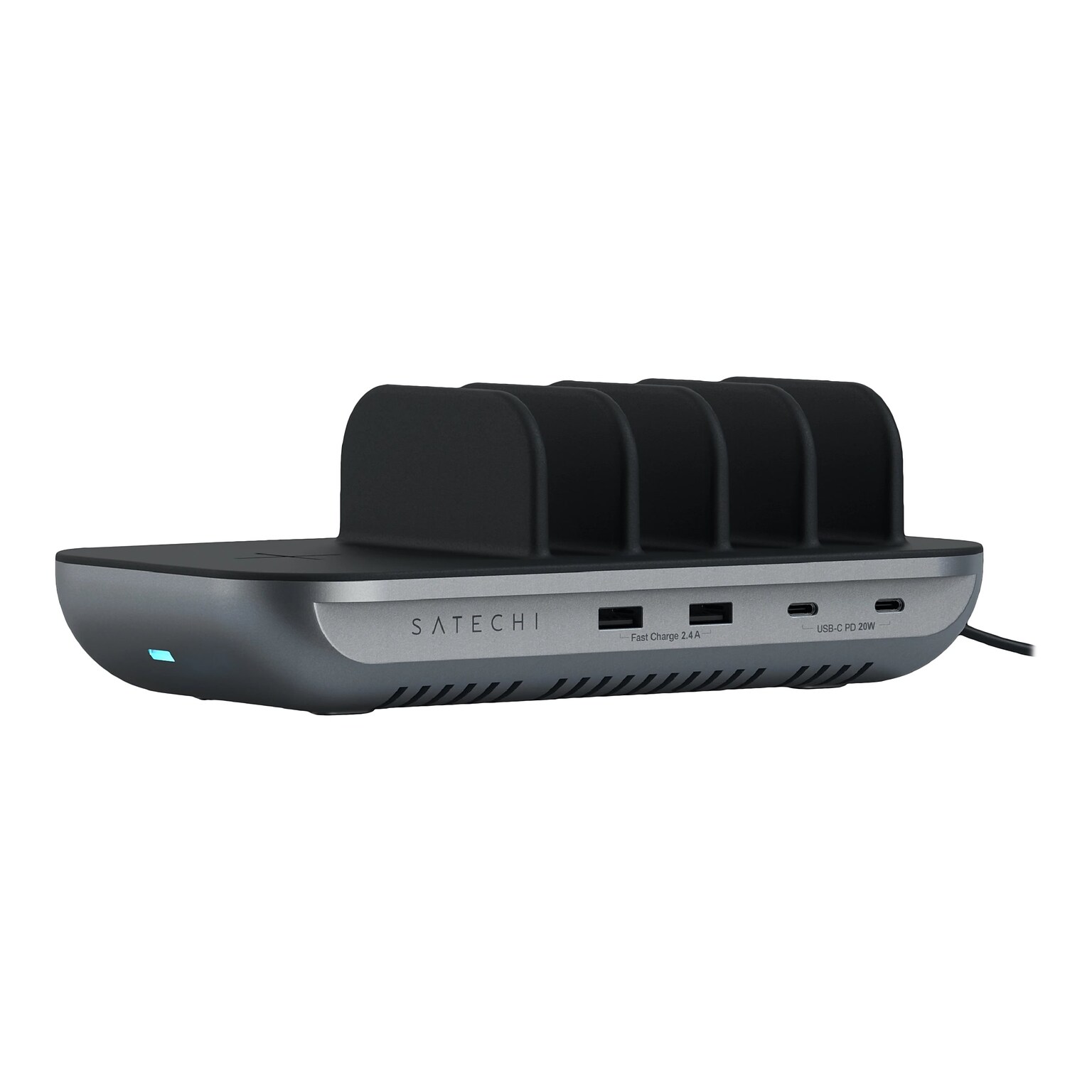 Satechi Dock5 USB Charging Station for Multiple Brands, Space Gray (ST-WCS5PM)