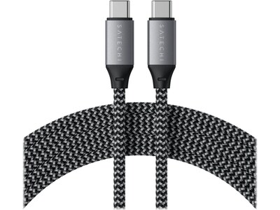 Satechi 6.5' USB Type-C to USB Type-C Power Cable, Male to Male, Black/Gray (ST-TCC2MM)