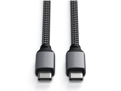 Satechi 6.5' USB Type-C to USB Type-C Power Cable, Male to Male, Black/Gray (ST-TCC2MM)