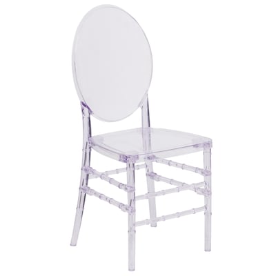 Flash Furniture Flash Elegance Clear Resin Ghost Chair (Y3FLO)