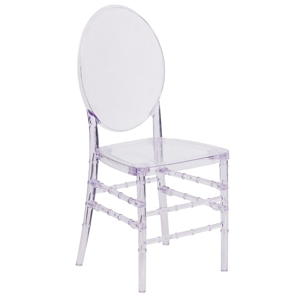 Flash Furniture Flash Elegance Clear Resin Ghost Chair (Y3FLO)