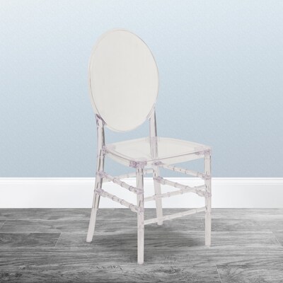 Flash Furniture Flash Elegance Clear Resin Ghost Chair (Y3FLO)