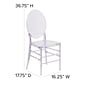 Flash Furniture Flash Elegance Clear Resin Ghost Chair (Y3FLO)