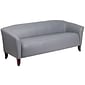 Flash Furniture HERCULES Imperial Series 72.75" LeatherSoft Sofa, Gray (1113GY)