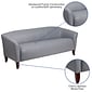 Flash Furniture HERCULES Imperial Series 72.75" LeatherSoft Sofa, Gray (1113GY)