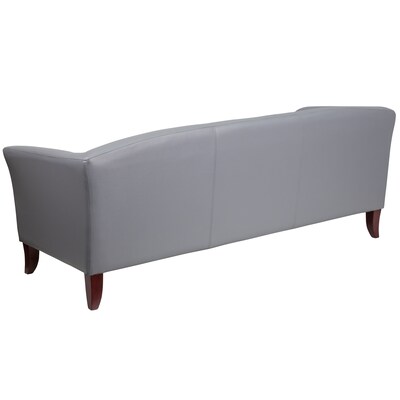 Flash Furniture HERCULES Imperial Series 72.75" LeatherSoft Sofa, Gray (1113GY)