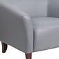 Flash Furniture HERCULES Imperial Series 72.75" LeatherSoft Sofa, Gray (1113GY)