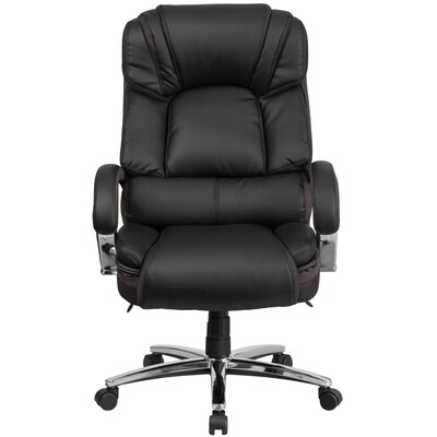 Flash Furniture HERCULES Series Ergonomic LeatherSoft Swivel Big & Tall Executive Office Chair, Black (GO2222)