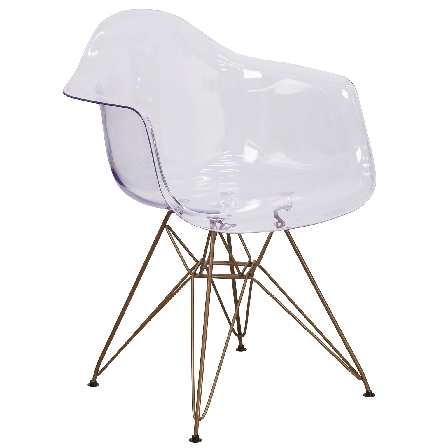 Flash Furniture Alonza Series Clear Plastic Ghost Chair (FH132CPC1)