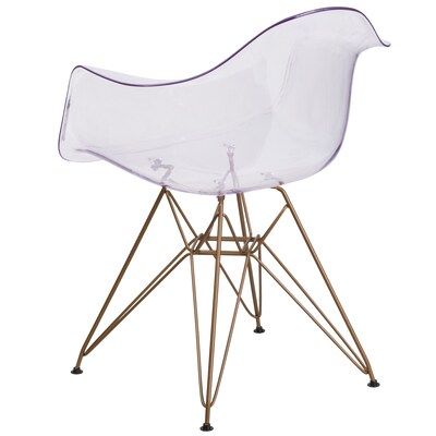 Flash Furniture Alonza Series Clear Plastic Ghost Chair (FH132CPC1)