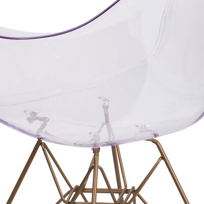 Flash Furniture Alonza Series Clear Plastic Ghost Chair (FH132CPC1)