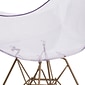 Flash Furniture Alonza Series Clear Plastic Ghost Chair (FH132CPC1)