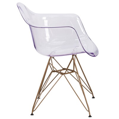 Flash Furniture Alonza Series Clear Plastic Ghost Chair (FH132CPC1)
