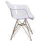 Flash Furniture Alonza Series Clear Plastic Ghost Chair (FH132CPC1)