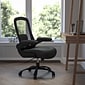 Flash Furniture HERCULES Series Mesh/LeatherSoft Swivel Big & Tall Executive Office Chair, Black (BT20180LEA)