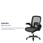 Flash Furniture HERCULES Series Mesh/LeatherSoft Swivel Big & Tall Executive Office Chair, Black (BT20180LEA)