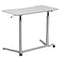 Flash Furniture Merritt 37"W Rectangular Adjustable Standing Computer Desk, Light Gray (NANIP61)