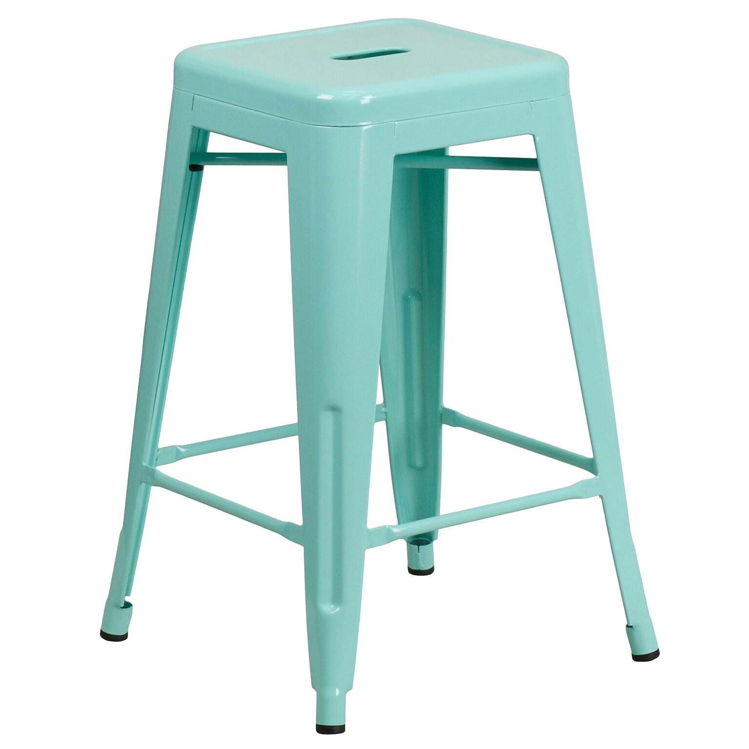 Flash Furniture Colorful Restaurant Counter Height Stool, Mint Green (ETBT350324MINT)