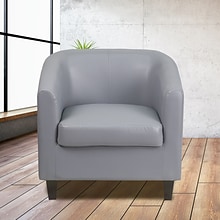 Flash Furniture Faux Leather Guest Chair, Gray (BT873GY)