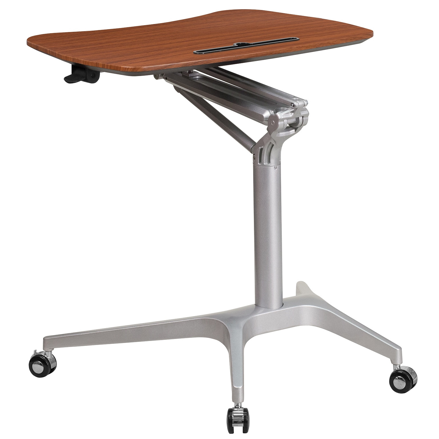 Flash Furniture Gia 28W Rectangular Adjustable Standing Computer Desk, Mahogany (NANIP10)