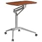 Flash Furniture 28"W Adjustable Desk, Laminate Wood (NAN-IP-10-GG)