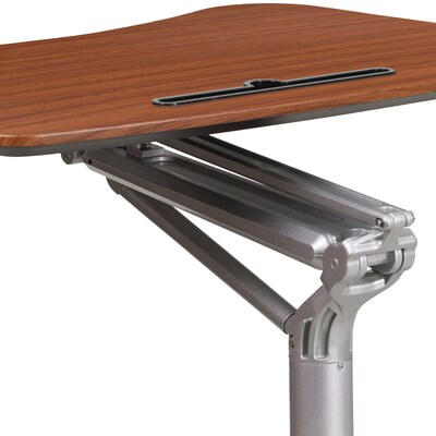 Flash Furniture 28"W Adjustable Desk, Laminate Wood (NAN-IP-10-GG)