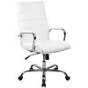 Flash Furniture Faux Leather Executive Chair, Gray and White (GO2286HWH)