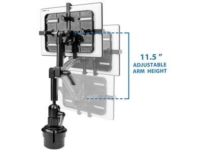 Mount-It! Cup Holder MI-7321 Tablet ELD Mount, Black