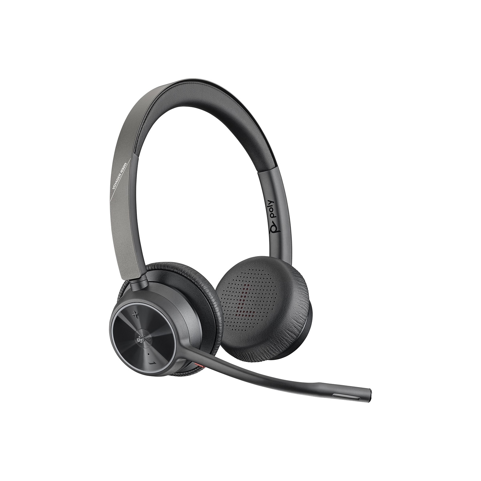 Plantronics Voyager 4320 MS Bluetooth On Ear Computer Headset, Black and Gray (218478-02)