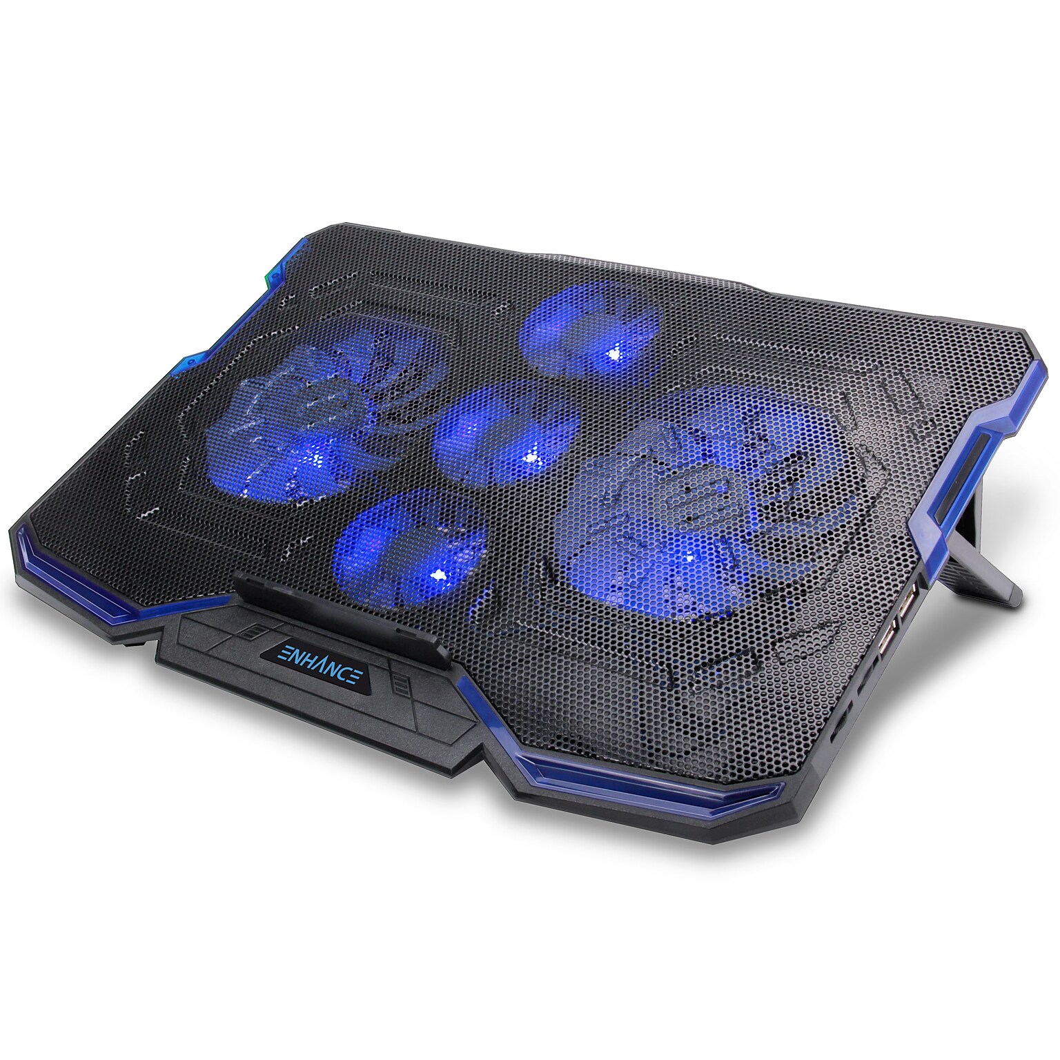 ENHANCE Cryogen Laptop Cooling Stand, USB Connectivity, Blue/Black (ENGXC20100BLWS)