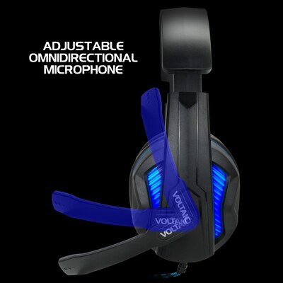 Enhance Voltaic Pro 7.1 Surround Gaming Headphones, USB, Black/Blue (ENVOH7L100BLEW)