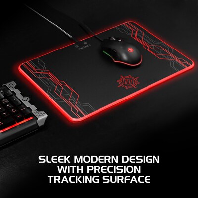 ENHANCE ENPCPLR100BKEW LED Gaming Mouse Pad, USB Powered, Black