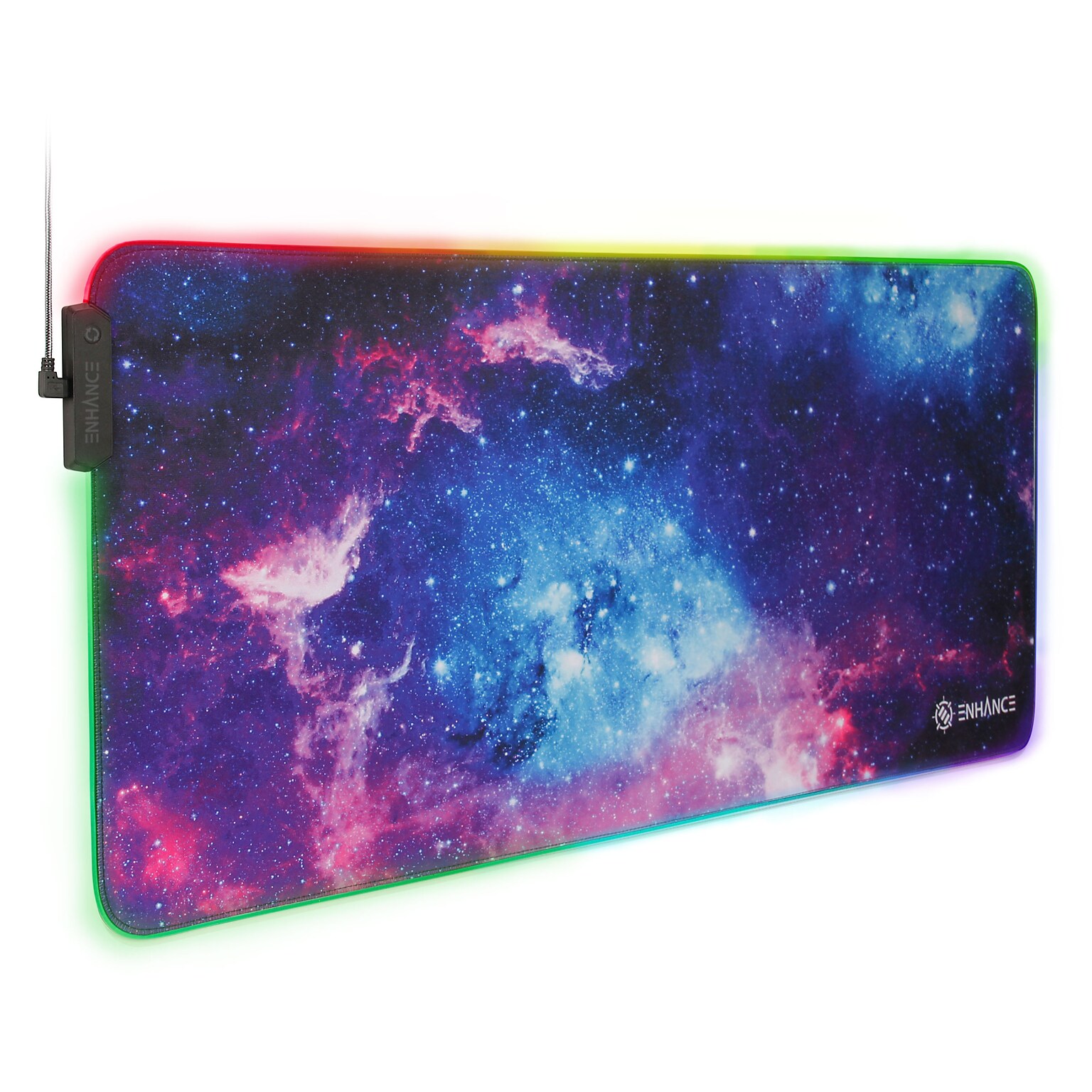 ENHANCE Pathogen ENPCPXE100GAWS Illuminated Mouse Pad, micro-USB, Galaxy