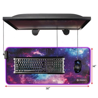 ENHANCE Pathogen ENPCPXE100GAWS Illuminated Mouse Pad, micro-USB, Galaxy