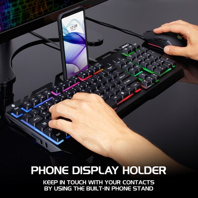 ENHANCE Infiltrate KL2 ENINKL2100BKWS Membrane Gaming Keyboard, USB, Black
