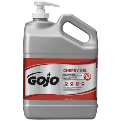 GOJO Cherry Gel Pumice Hand Soap, 1 gal.,2/Carton (2358-02)