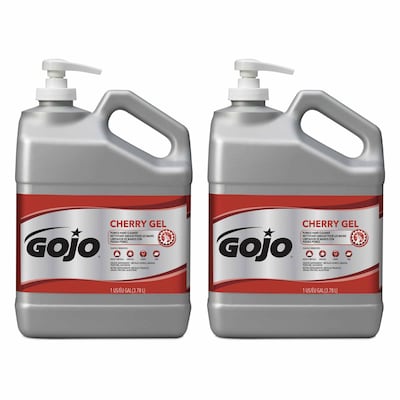 GOJO Cherry Gel Pumice Hand Cleaner, 1 gal.,2/Carton (2358-02)