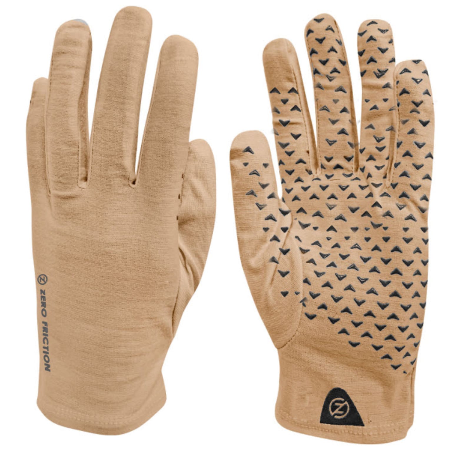 Zero Friction Tan Hygi Anti-Microbial Mens Glove, Polyethylene, Universal Fit, 6 Pairs