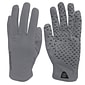 Zero Friction Grey Hygi Anti-Microbial Men's Glove, Polyethylene, Universal Fit, 6 Pairs
