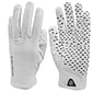 Zero Friction White Hygi Anti-Microbial Men's Glove, Polyethylene, Universal Fit, 6 Pairs