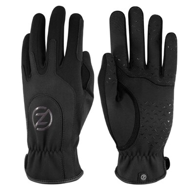 Zero Friction Black Activewear Mens Glove, Synthetic Leather, Universal Fit, 1 Pair