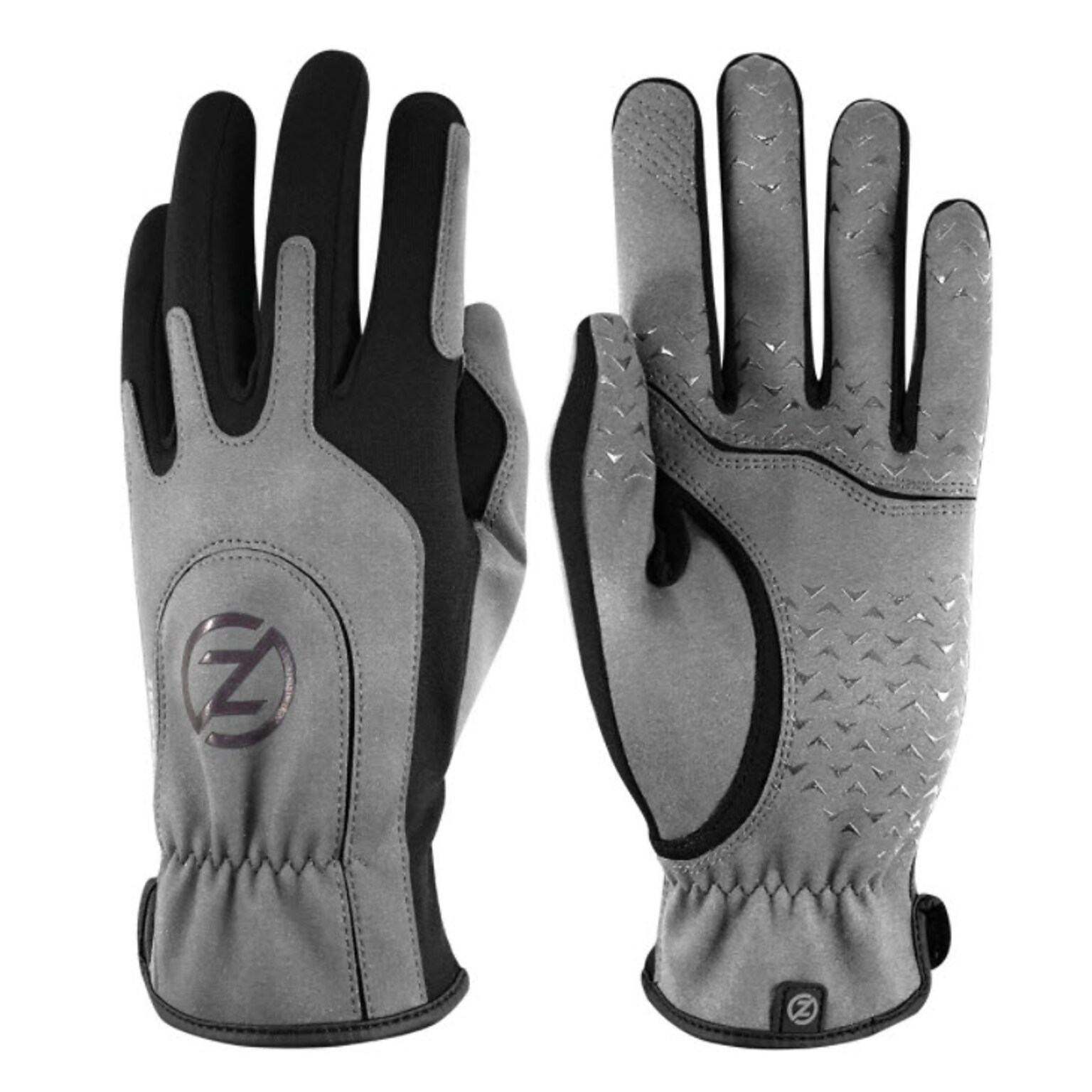 Zero Friction Grey Activewear Mens Glove, Synthetic Leather, Universal Fit, 1 Pair