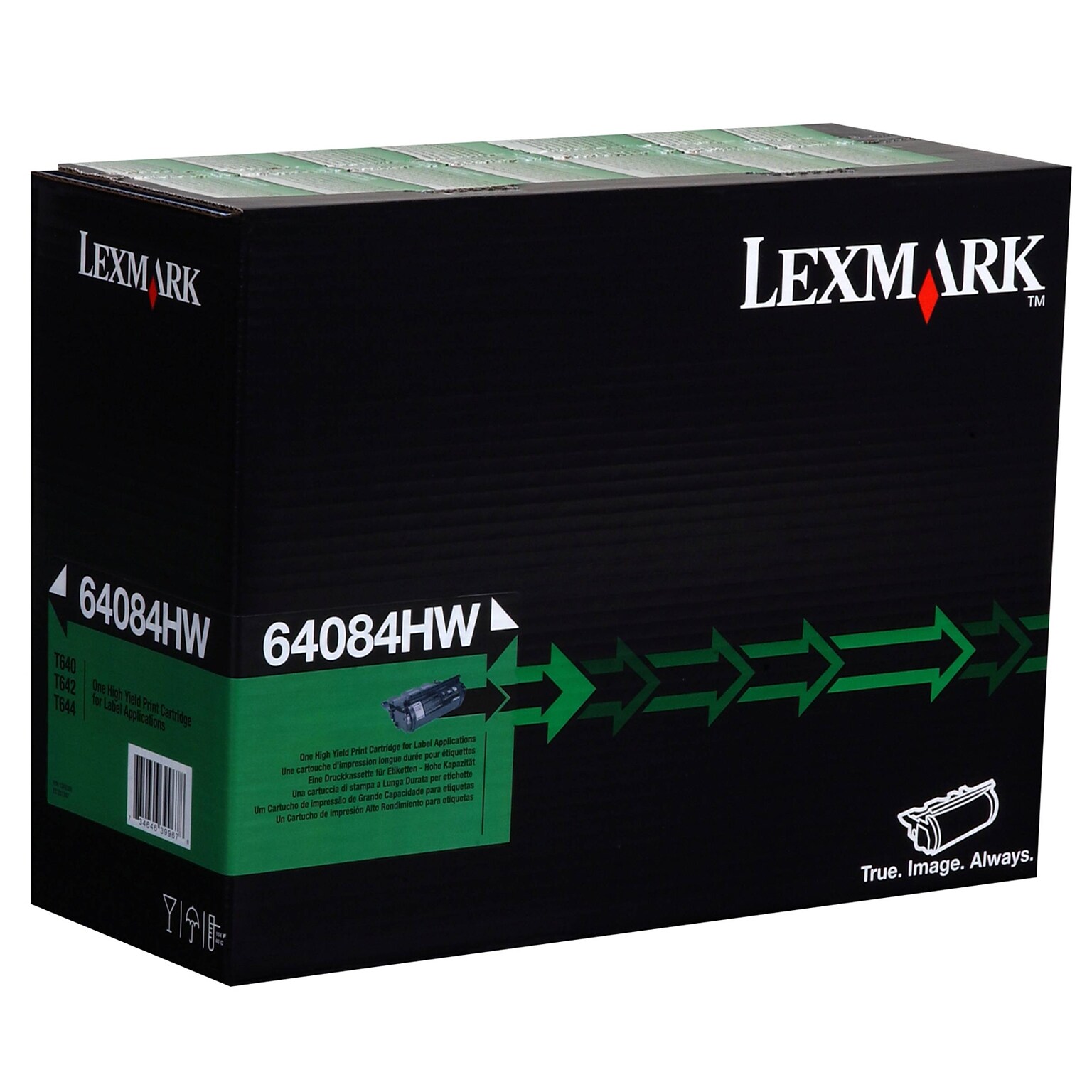 Lexmark 64084HW Black High Yield Toner Cartridge