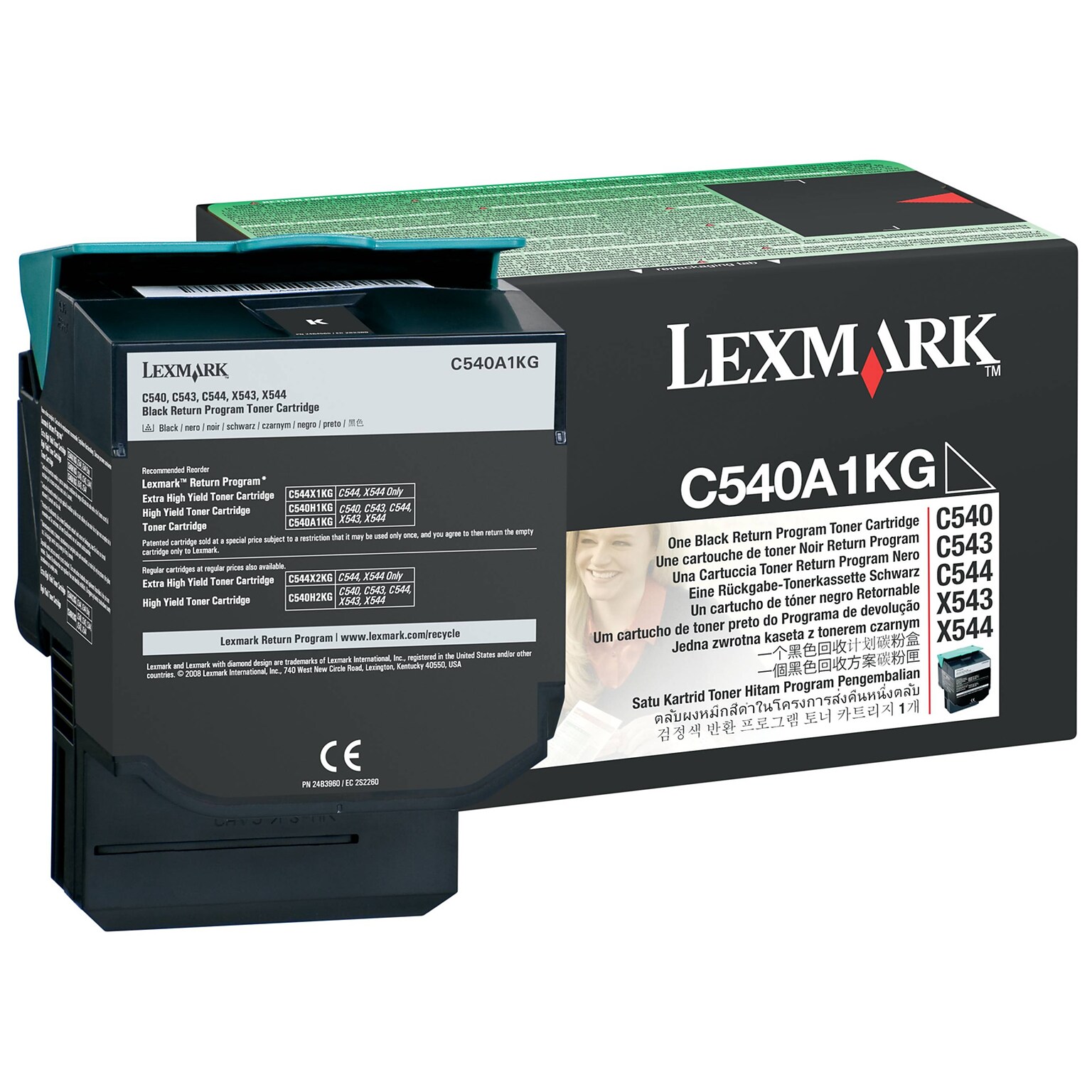 Lexmark C540 Black Standard Yield Toner Cartridge